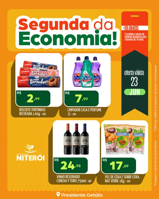 Segunda · Economia — Supermercado Niterói